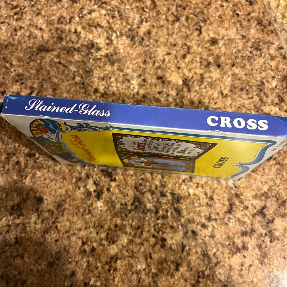 Stained M-Glass Cross “I asked Jesus….” - Picture 7 of 10